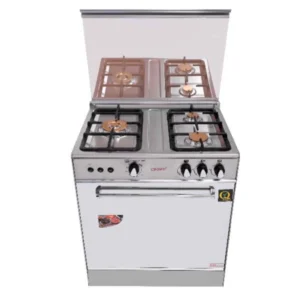 Crown 27-GT Cooking Range – 3 Burner Gas Stove with Oven & Grill for Compact Family Kitchens