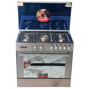 Crown 34-HS1 Cooking Range – 4 Burner Gas Stove with Built-In Oven & Grill