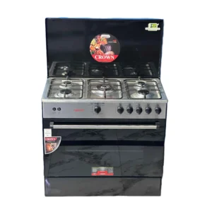 Crown 34M Cooking Range – 34-Inch 5 Burner Gas Stove with Built-In Oven & Grill